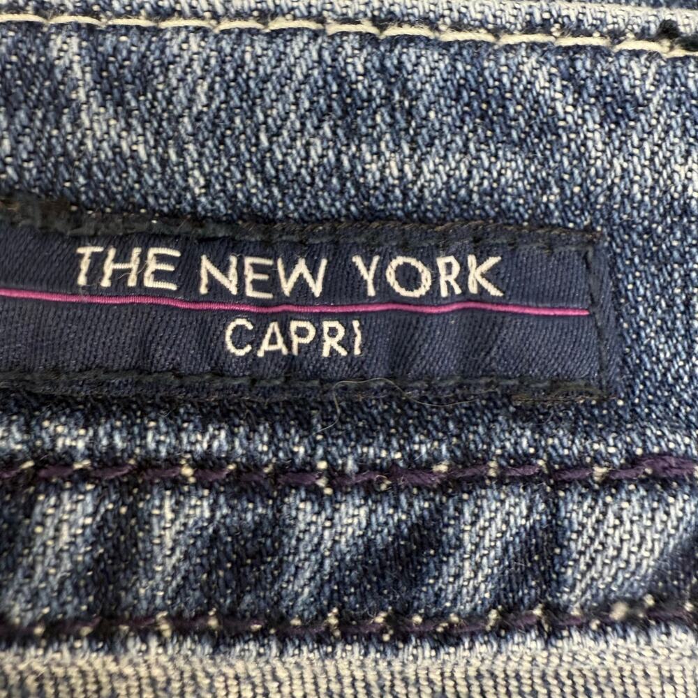 Vigoss Jeans Capri Women's 9/10X21 Blue The New York Capri Embellished Pockets - Picture 9 of 15